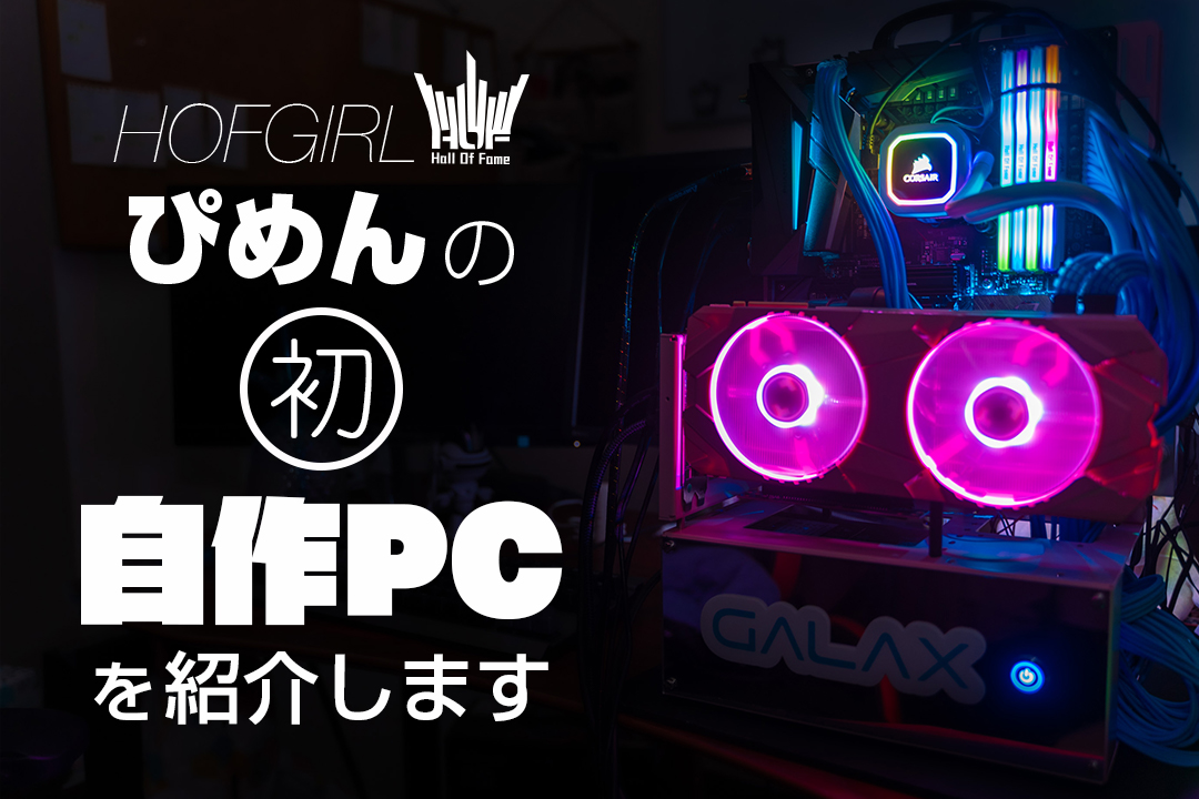 HOFGIRLぴめんが初めて自作したPCの紹介